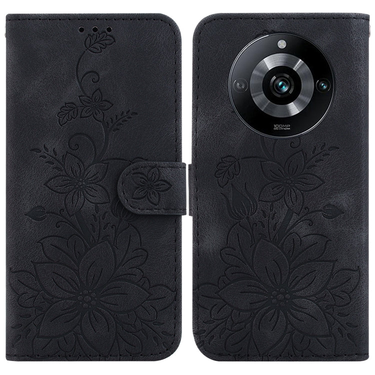 Lily Embossed Leather Phone Case, For Realme 12+, For Realme 12 Pro+ Global, For Realme C67 4G Global, For Realme 11 4G Global, For Realme 11 5G/Narzo 60 India Version, For Realme 11 5G Global, For Realme 11 Pro / 11 Pro+ / Narzo 60 Pro                ...