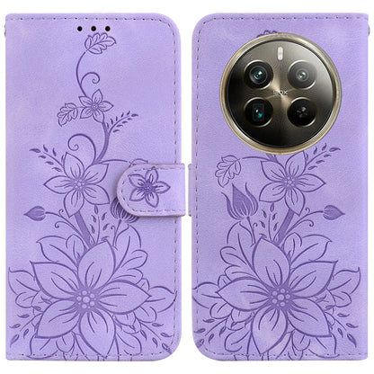 Lily Embossed Leather Phone Case, For Realme 12+, For Realme 12 Pro+ Global, For Realme C67 4G Global, For Realme 11 4G Global, For Realme 11 5G/Narzo 60 India Version, For Realme 11 5G Global, For Realme 11 Pro / 11 Pro+ / Narzo 60 Pro                ...