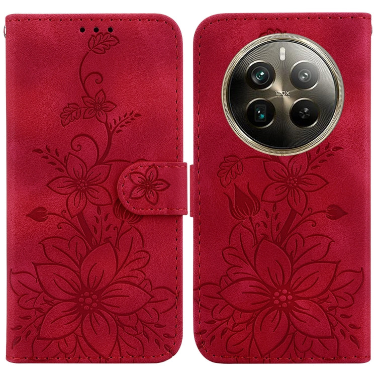 Lily Embossed Leather Phone Case, For Realme 12+, For Realme 12 Pro+ Global, For Realme C67 4G Global, For Realme 11 4G Global, For Realme 11 5G/Narzo 60 India Version, For Realme 11 5G Global, For Realme 11 Pro / 11 Pro+ / Narzo 60 Pro                ...