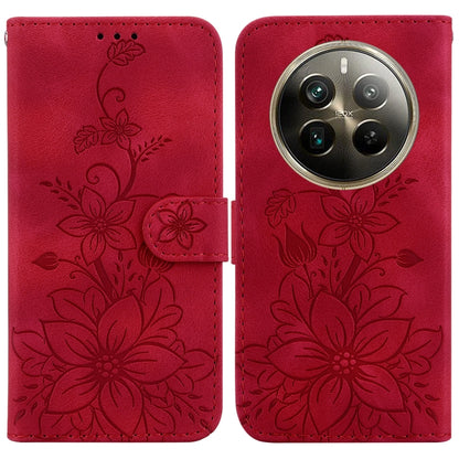 Lily Embossed Leather Phone Case, For Realme 12+, For Realme 12 Pro+ Global, For Realme C67 4G Global, For Realme 11 4G Global, For Realme 11 5G/Narzo 60 India Version, For Realme 11 5G Global, For Realme 11 Pro / 11 Pro+ / Narzo 60 Pro                ...