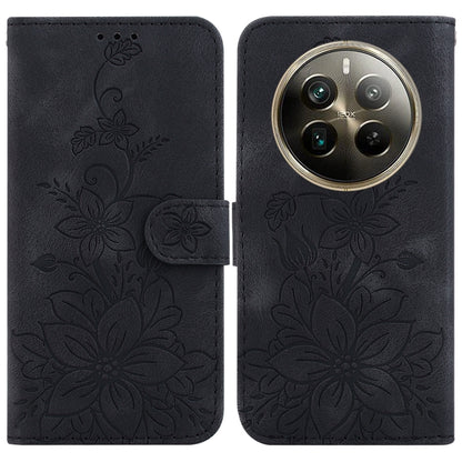 Lily Embossed Leather Phone Case, For Realme 12+, For Realme 12 Pro+ Global, For Realme C67 4G Global, For Realme 11 4G Global, For Realme 11 5G/Narzo 60 India Version, For Realme 11 5G Global, For Realme 11 Pro / 11 Pro+ / Narzo 60 Pro                ...