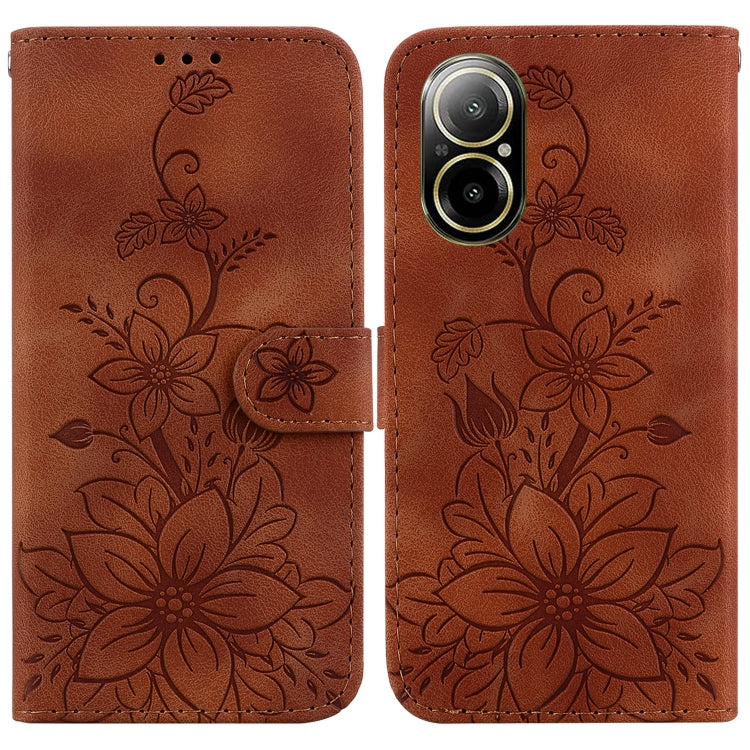 Lily Embossed Leather Phone Case, For Realme 12+, For Realme 12 Pro+ Global, For Realme C67 4G Global, For Realme 11 4G Global, For Realme 11 5G/Narzo 60 India Version, For Realme 11 5G Global, For Realme 11 Pro / 11 Pro+ / Narzo 60 Pro                ...