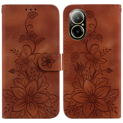Lily Embossed Leather Phone Case, For Realme 12+, For Realme 12 Pro+ Global, For Realme C67 4G Global, For Realme 11 4G Global, For Realme 11 5G/Narzo 60 India Version, For Realme 11 5G Global, For Realme 11 Pro / 11 Pro+ / Narzo 60 Pro                ...