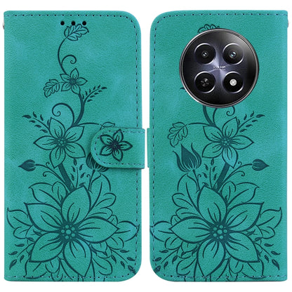 Lily Embossed Leather Phone Case, For Realme C100 4G / C100i 4G, For Realme 16 5G, For Realme 16 Pro+ 5G, For Realme 16 Pro 5G, For Realme 15T 5G, For Realme Narzo 80 Lite 4G / C71 India, For Realme 15 5G / Realme 15 Pro 5G, For Realme 14              ...
