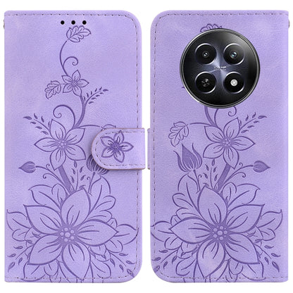 Lily Embossed Leather Phone Case, For Realme C100 4G / C100i 4G, For Realme 16 5G, For Realme 16 Pro+ 5G, For Realme 16 Pro 5G, For Realme 15T 5G, For Realme Narzo 80 Lite 4G / C71 India, For Realme 15 5G / Realme 15 Pro 5G, For Realme 14              ...