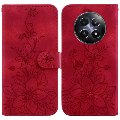 Lily Embossed Leather Phone Case, For Realme C100 4G / C100i 4G, For Realme 16 5G, For Realme 16 Pro+ 5G, For Realme 16 Pro 5G, For Realme 15T 5G, For Realme Narzo 80 Lite 4G / C71 India, For Realme 15 5G / Realme 15 Pro 5G, For Realme 14              ...