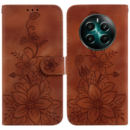 Lily Embossed Leather Phone Case, For Realme 12+, For Realme 12 Pro+ Global, For Realme C67 4G Global, For Realme 11 4G Global, For Realme 11 5G/Narzo 60 India Version, For Realme 11 5G Global, For Realme 11 Pro / 11 Pro+ / Narzo 60 Pro                ...