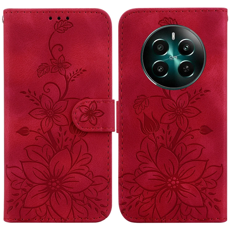 Lily Embossed Leather Phone Case, For Realme 12+, For Realme 12 Pro+ Global, For Realme C67 4G Global, For Realme 11 4G Global, For Realme 11 5G/Narzo 60 India Version, For Realme 11 5G Global, For Realme 11 Pro / 11 Pro+ / Narzo 60 Pro                ...