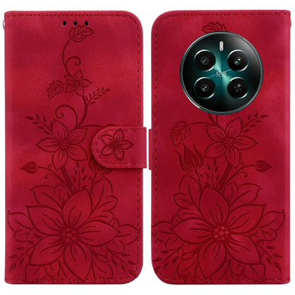 Lily Embossed Leather Phone Case, For Realme 12+, For Realme 12 Pro+ Global, For Realme C67 4G Global, For Realme 11 4G Global, For Realme 11 5G/Narzo 60 India Version, For Realme 11 5G Global, For Realme 11 Pro / 11 Pro+ / Narzo 60 Pro                ...