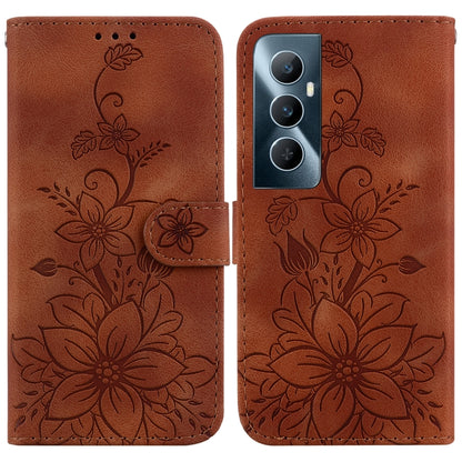 Lily Embossed Leather Phone Case, For Realme 12+, For Realme 12 Pro+ Global, For Realme C67 4G Global, For Realme 11 4G Global, For Realme 11 5G/Narzo 60 India Version, For Realme 11 5G Global, For Realme 11 Pro / 11 Pro+ / Narzo 60 Pro                ...