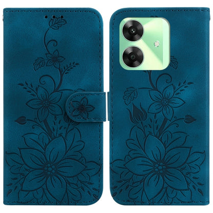 Lily Embossed Leather Phone Case, For Realme C100 4G / C100i 4G, For Realme 16 5G, For Realme 16 Pro+ 5G, For Realme 16 Pro 5G, For Realme 15T 5G, For Realme Narzo 80 Lite 4G / C71 India, For Realme 15 5G / Realme 15 Pro 5G, For Realme 14              ...