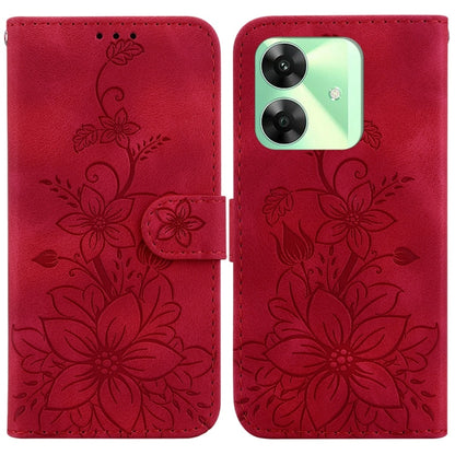 Lily Embossed Leather Phone Case, For Realme C100 4G / C100i 4G, For Realme 16 5G, For Realme 16 Pro+ 5G, For Realme 16 Pro 5G, For Realme 15T 5G, For Realme Narzo 80 Lite 4G / C71 India, For Realme 15 5G / Realme 15 Pro 5G, For Realme 14              ...
