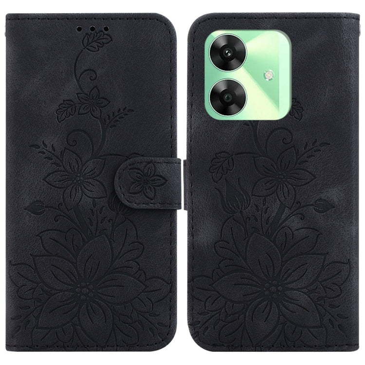 Lily Embossed Leather Phone Case, For Realme C100 4G / C100i 4G, For Realme 16 5G, For Realme 16 Pro+ 5G, For Realme 16 Pro 5G, For Realme 15T 5G, For Realme Narzo 80 Lite 4G / C71 India, For Realme 15 5G / Realme 15 Pro 5G, For Realme 14              ...