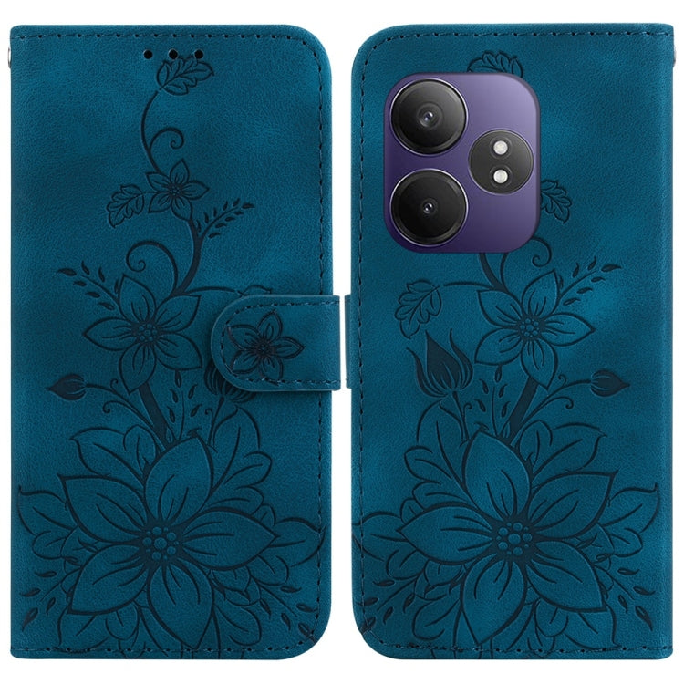 Lily Embossed Leather Phone Case, For Realme C100 4G / C100i 4G, For Realme 16 5G, For Realme 16 Pro+ 5G, For Realme 16 Pro 5G, For Realme 15T 5G, For Realme Narzo 80 Lite 4G / C71 India, For Realme 15 5G / Realme 15 Pro 5G, For Realme 14              ...