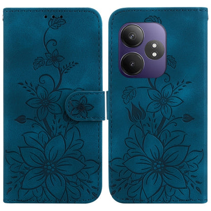 Lily Embossed Leather Phone Case, For Realme C100 4G / C100i 4G, For Realme 16 5G, For Realme 16 Pro+ 5G, For Realme 16 Pro 5G, For Realme 15T 5G, For Realme Narzo 80 Lite 4G / C71 India, For Realme 15 5G / Realme 15 Pro 5G, For Realme 14              ...