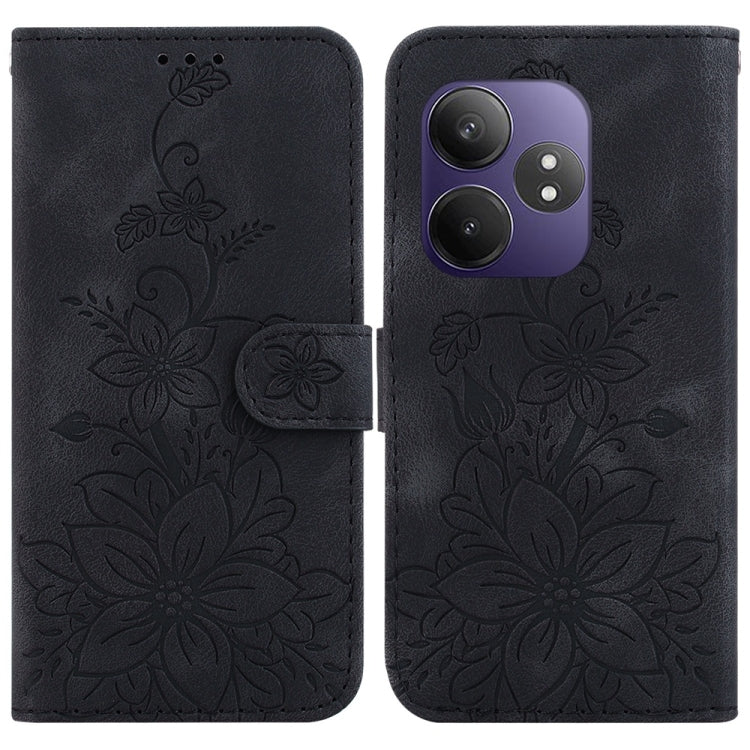 Lily Embossed Leather Phone Case, For Realme C100 4G / C100i 4G, For Realme 16 5G, For Realme 16 Pro+ 5G, For Realme 16 Pro 5G, For Realme 15T 5G, For Realme Narzo 80 Lite 4G / C71 India, For Realme 15 5G / Realme 15 Pro 5G, For Realme 14              ...