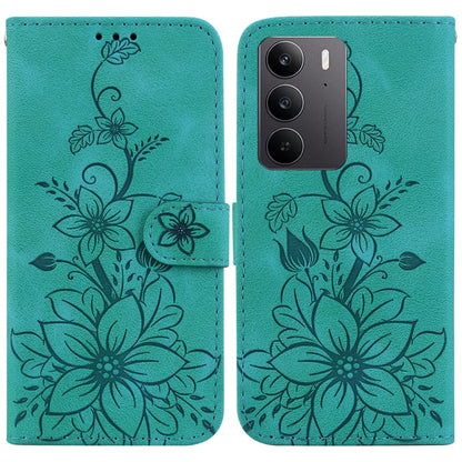 Lily Embossed Leather Phone Case, For Realme C100 4G / C100i 4G, For Realme 16 5G, For Realme 16 Pro+ 5G, For Realme 16 Pro 5G, For Realme 15T 5G, For Realme Narzo 80 Lite 4G / C71 India, For Realme 15 5G / Realme 15 Pro 5G, For Realme 14              ...