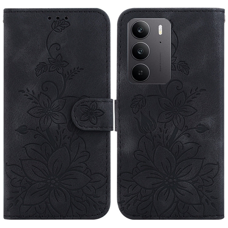 Lily Embossed Leather Phone Case, For Realme C100 4G / C100i 4G, For Realme 16 5G, For Realme 16 Pro+ 5G, For Realme 16 Pro 5G, For Realme 15T 5G, For Realme Narzo 80 Lite 4G / C71 India, For Realme 15 5G / Realme 15 Pro 5G, For Realme 14              ...