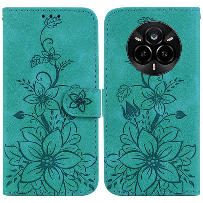 Lily Embossed Leather Phone Case, For Realme C100 4G / C100i 4G, For Realme 16 5G, For Realme 16 Pro+ 5G, For Realme 16 Pro 5G, For Realme 15T 5G, For Realme Narzo 80 Lite 4G / C71 India, For Realme 15 5G / Realme 15 Pro 5G, For Realme 14              ...