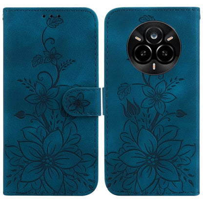 Lily Embossed Leather Phone Case, For Realme C100 4G / C100i 4G, For Realme 16 5G, For Realme 16 Pro+ 5G, For Realme 16 Pro 5G, For Realme 15T 5G, For Realme Narzo 80 Lite 4G / C71 India, For Realme 15 5G / Realme 15 Pro 5G, For Realme 14              ...