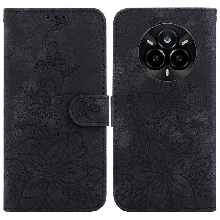 Lily Embossed Leather Phone Case, For Realme C100 4G / C100i 4G, For Realme 16 5G, For Realme 16 Pro+ 5G, For Realme 16 Pro 5G, For Realme 15T 5G, For Realme Narzo 80 Lite 4G / C71 India, For Realme 15 5G / Realme 15 Pro 5G, For Realme 14              ...