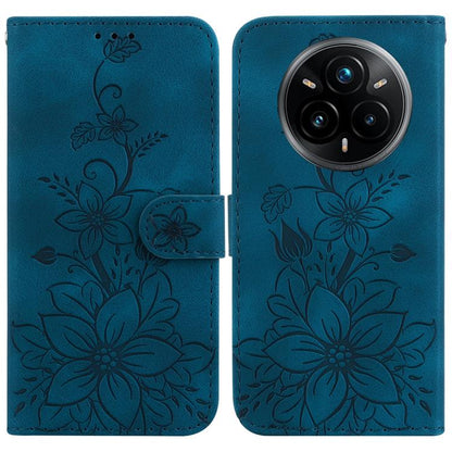 Lily Embossed Leather Phone Case, For Realme C100 4G / C100i 4G, For Realme 16 5G, For Realme 16 Pro+ 5G, For Realme 16 Pro 5G, For Realme 15T 5G, For Realme Narzo 80 Lite 4G / C71 India, For Realme 15 5G / Realme 15 Pro 5G, For Realme 14              ...
