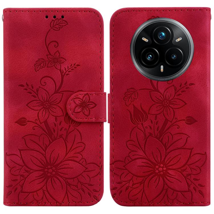 Lily Embossed Leather Phone Case, For Realme C100 4G / C100i 4G, For Realme 16 5G, For Realme 16 Pro+ 5G, For Realme 16 Pro 5G, For Realme 15T 5G, For Realme Narzo 80 Lite 4G / C71 India, For Realme 15 5G / Realme 15 Pro 5G, For Realme 14              ...