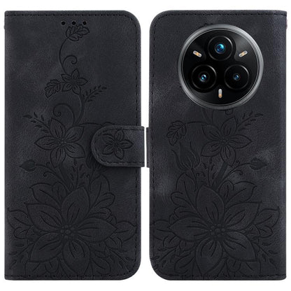 Lily Embossed Leather Phone Case, For Realme C100 4G / C100i 4G, For Realme 16 5G, For Realme 16 Pro+ 5G, For Realme 16 Pro 5G, For Realme 15T 5G, For Realme Narzo 80 Lite 4G / C71 India, For Realme 15 5G / Realme 15 Pro 5G, For Realme 14              ...