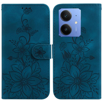 Lily Embossed Leather Phone Case, For Realme C100 4G / C100i 4G, For Realme 16 5G, For Realme 16 Pro+ 5G, For Realme 16 Pro 5G, For Realme 15T 5G, For Realme Narzo 80 Lite 4G / C71 India, For Realme 15 5G / Realme 15 Pro 5G, For Realme 14              ...