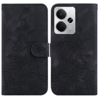 Lily Embossed Leather Phone Case, For Realme C100 4G / C100i 4G, For Realme 16 5G, For Realme 16 Pro+ 5G, For Realme 16 Pro 5G, For Realme 15T 5G, For Realme Narzo 80 Lite 4G / C71 India, For Realme 15 5G / Realme 15 Pro 5G, For Realme 14              ...