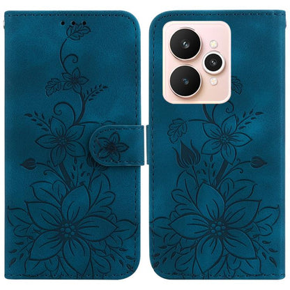Lily Embossed Leather Phone Case, For Realme C100 4G / C100i 4G, For Realme 16 5G, For Realme 16 Pro+ 5G, For Realme 16 Pro 5G, For Realme 15T 5G, For Realme Narzo 80 Lite 4G / C71 India, For Realme 15 5G / Realme 15 Pro 5G, For Realme 14              ...