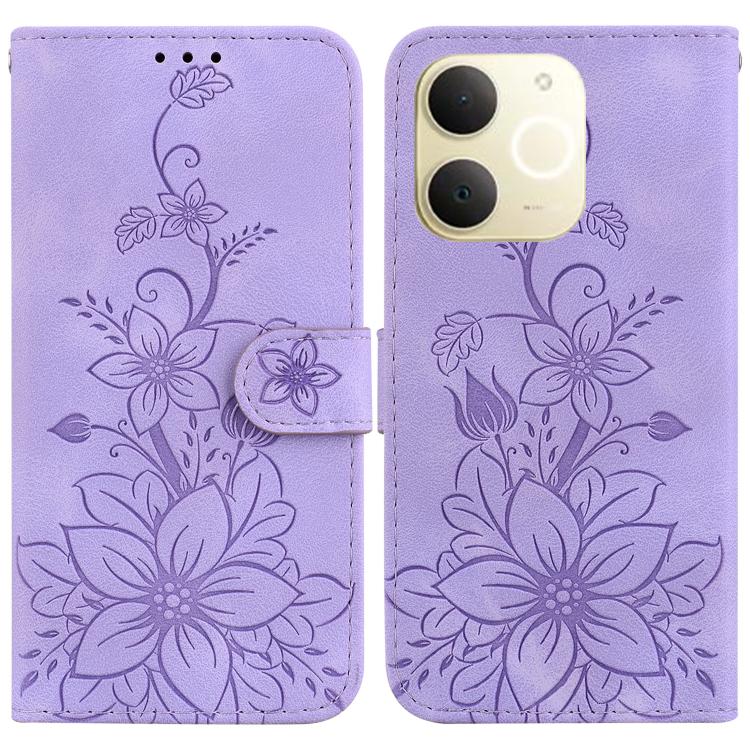 Lily Embossed Leather Phone Case, For Realme C100 4G / C100i 4G, For Realme 16 5G, For Realme 16 Pro+ 5G, For Realme 16 Pro 5G, For Realme 15T 5G, For Realme Narzo 80 Lite 4G / C71 India, For Realme 15 5G / Realme 15 Pro 5G, For Realme 14              ...