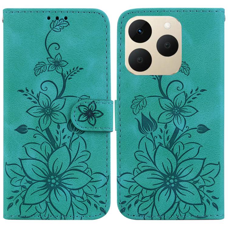 Lily Embossed Leather Phone Case, For Realme C100 4G / C100i 4G, For Realme 16 5G, For Realme 16 Pro+ 5G, For Realme 16 Pro 5G, For Realme 15T 5G, For Realme Narzo 80 Lite 4G / C71 India, For Realme 15 5G / Realme 15 Pro 5G, For Realme 14              ...