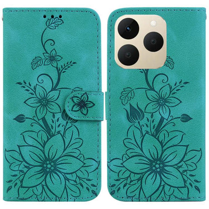 Lily Embossed Leather Phone Case, For Realme C100 4G / C100i 4G, For Realme 16 5G, For Realme 16 Pro+ 5G, For Realme 16 Pro 5G, For Realme 15T 5G, For Realme Narzo 80 Lite 4G / C71 India, For Realme 15 5G / Realme 15 Pro 5G, For Realme 14              ...