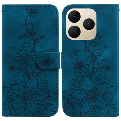 Lily Embossed Leather Phone Case, For Realme C100 4G / C100i 4G, For Realme 16 5G, For Realme 16 Pro+ 5G, For Realme 16 Pro 5G, For Realme 15T 5G, For Realme Narzo 80 Lite 4G / C71 India, For Realme 15 5G / Realme 15 Pro 5G, For Realme 14              ...