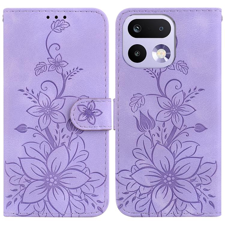 Lily Embossed Leather Phone Case, For Realme C100 4G / C100i 4G, For Realme 16 5G, For Realme 16 Pro+ 5G, For Realme 16 Pro 5G, For Realme 15T 5G, For Realme Narzo 80 Lite 4G / C71 India, For Realme 15 5G / Realme 15 Pro 5G, For Realme 14              ...
