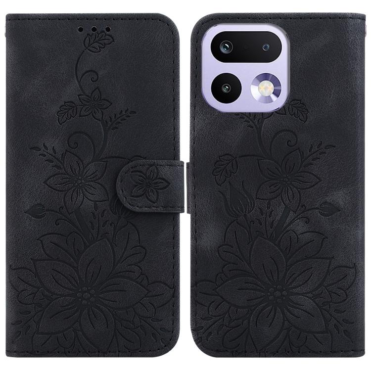Lily Embossed Leather Phone Case, For Realme C100 4G / C100i 4G, For Realme 16 5G, For Realme 16 Pro+ 5G, For Realme 16 Pro 5G, For Realme 15T 5G, For Realme Narzo 80 Lite 4G / C71 India, For Realme 15 5G / Realme 15 Pro 5G, For Realme 14              ...