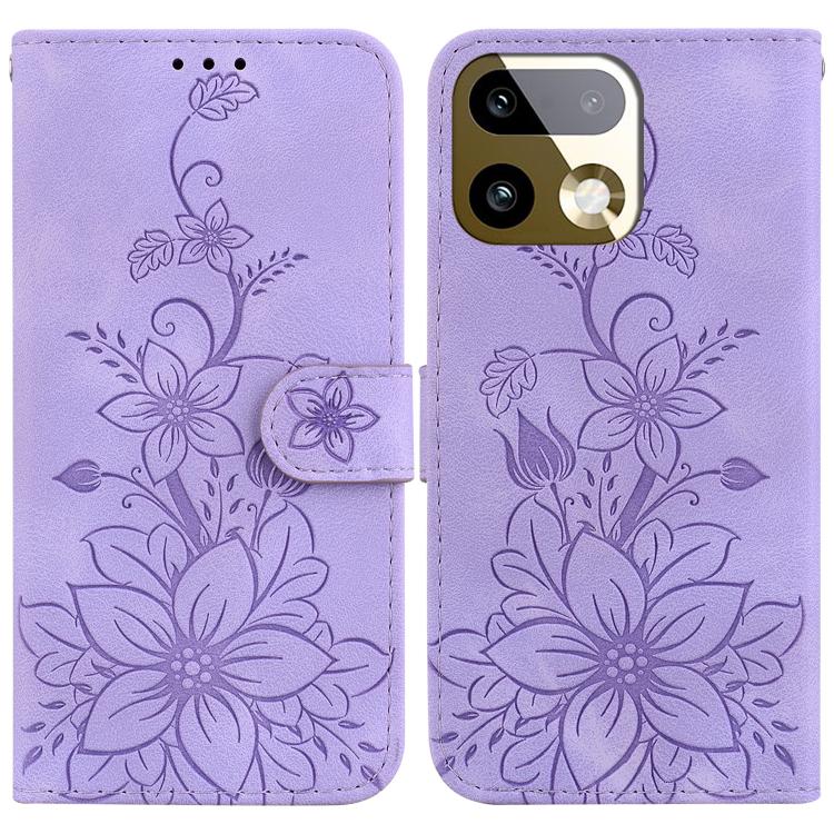 Lily Embossed Leather Phone Case, For Realme C100 4G / C100i 4G, For Realme 16 5G, For Realme 16 Pro+ 5G, For Realme 16 Pro 5G, For Realme 15T 5G, For Realme Narzo 80 Lite 4G / C71 India, For Realme 15 5G / Realme 15 Pro 5G, For Realme 14              ...