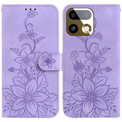 Lily Embossed Leather Phone Case, For Realme C100 4G / C100i 4G, For Realme 16 5G, For Realme 16 Pro+ 5G, For Realme 16 Pro 5G, For Realme 15T 5G, For Realme Narzo 80 Lite 4G / C71 India, For Realme 15 5G / Realme 15 Pro 5G, For Realme 14              ...
