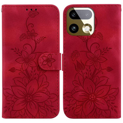 Lily Embossed Leather Phone Case, For Realme C100 4G / C100i 4G, For Realme 16 5G, For Realme 16 Pro+ 5G, For Realme 16 Pro 5G, For Realme 15T 5G, For Realme Narzo 80 Lite 4G / C71 India, For Realme 15 5G / Realme 15 Pro 5G, For Realme 14              ...