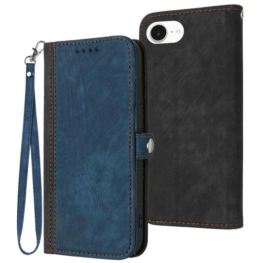 Side Buckle Double Fold Hand Strap Leather Phone Case, For iPhone 17e / 16e, For iPhone 17 Pro Max, For iPhone 17 Pro, For iPhone 17, For iPhone Air, For iPhone 16 Pro Max, For iPhone 16 Pro, For iPhone 16 Plus, For iPhone 16, For iPhone 15 Pro Max    ...
