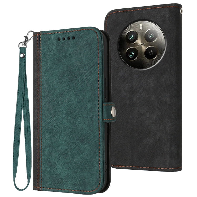 Side Buckle Double Fold Hand Strap Leather Phone Case, For Realme P3 Ultra 5G, For Realme P3 Pro, For Realme 14 Pro+, For Realme 14 Pro, For Realme 14x Global, For Realme C75 Global, For Realme GT7 Pro, For Realme 13 Pro / 13 Pro+ Global               ...