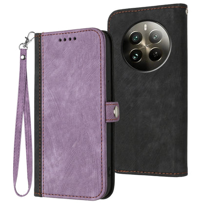 Side Buckle Double Fold Hand Strap Leather Phone Case, For Realme P3 Ultra 5G, For Realme P3 Pro, For Realme 14 Pro+, For Realme 14 Pro, For Realme 14x Global, For Realme C75 Global, For Realme GT7 Pro, For Realme 13 Pro / 13 Pro+ Global               ...
