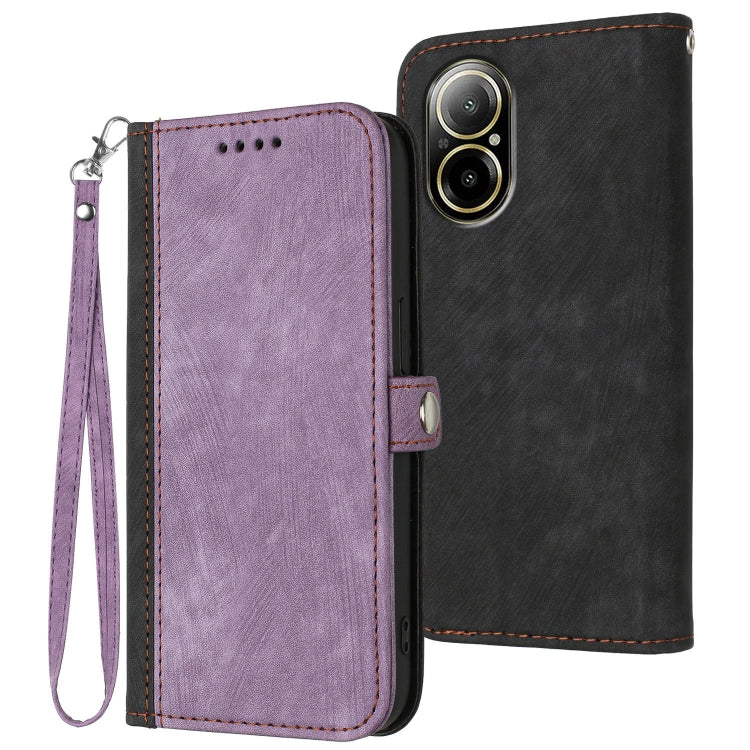 Side Buckle Double Fold Hand Strap Leather Phone Case, For Realme P3 Ultra 5G, For Realme P3 Pro, For Realme 14 Pro+, For Realme 14 Pro, For Realme 14x Global, For Realme C75 Global, For Realme GT7 Pro, For Realme 13 Pro / 13 Pro+ Global               ...