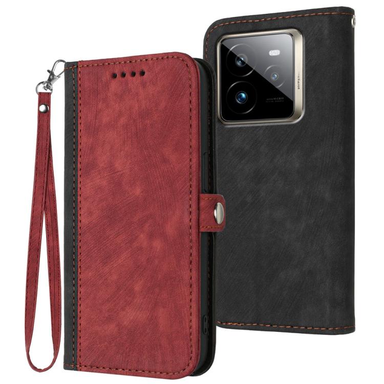 Side Buckle Double Fold Hand Strap Leather Phone Case, For Realme P3 Ultra 5G, For Realme P3 Pro, For Realme 14 Pro+, For Realme 14 Pro, For Realme 14x Global, For Realme C75 Global, For Realme GT7 Pro, For Realme 13 Pro / 13 Pro+ Global               ...