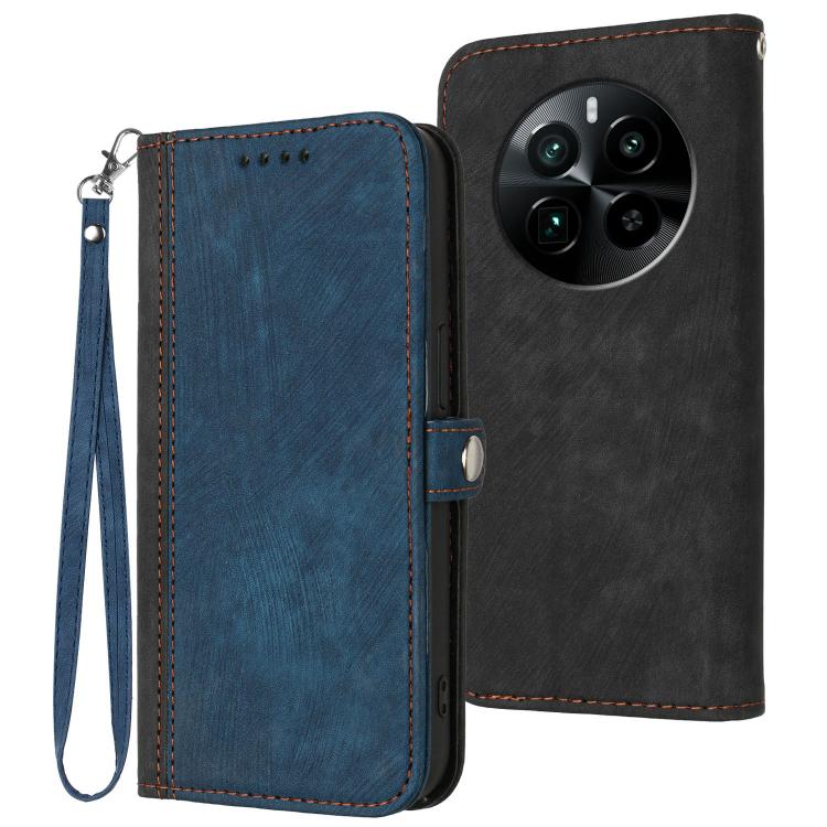 Side Buckle Double Fold Hand Strap Leather Phone Case, For Realme P3 Ultra 5G, For Realme P3 Pro, For Realme 14 Pro+, For Realme 14 Pro, For Realme 14x Global, For Realme C75 Global, For Realme GT7 Pro, For Realme 13 Pro / 13 Pro+ Global               ...