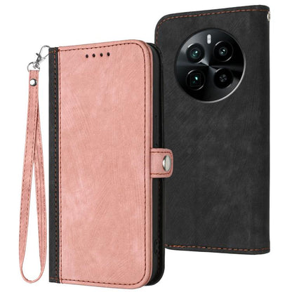 Side Buckle Double Fold Hand Strap Leather Phone Case, For Realme P3 Ultra 5G, For Realme P3 Pro, For Realme 14 Pro+, For Realme 14 Pro, For Realme 14x Global, For Realme C75 Global, For Realme GT7 Pro, For Realme 13 Pro / 13 Pro+ Global               ...