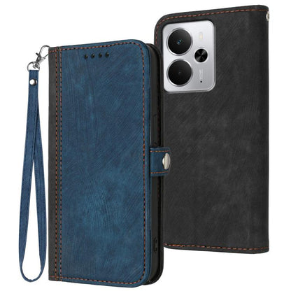 Side Buckle Double Fold Hand Strap Leather Phone Case, For Realme 16T 5G, For Realme C100 4G, For Realme P4 Power 5G, For Realme Note 80 4G, For Realme Neo8 5G, For Realme 16 5G, For Realme 16 Pro+ 5G Global, For Realme 16 Pro 5G Global                ...