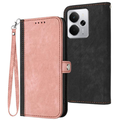 Side Buckle Double Fold Hand Strap Leather Phone Case, For Realme 16T 5G, For Realme C100 4G, For Realme P4 Power 5G, For Realme Note 80 4G, For Realme Neo8 5G, For Realme 16 5G, For Realme 16 Pro+ 5G Global, For Realme 16 Pro 5G Global                ...