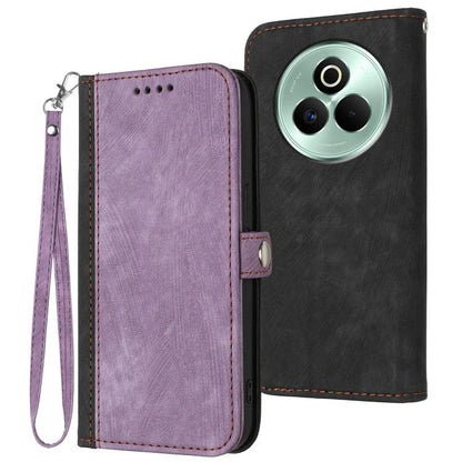 Side Buckle Double Fold Hand Strap Leather Phone Case, For Realme P3 Ultra 5G, For Realme P3 Pro, For Realme 14 Pro+, For Realme 14 Pro, For Realme 14x Global, For Realme C75 Global, For Realme GT7 Pro, For Realme 13 Pro / 13 Pro+ Global               ...
